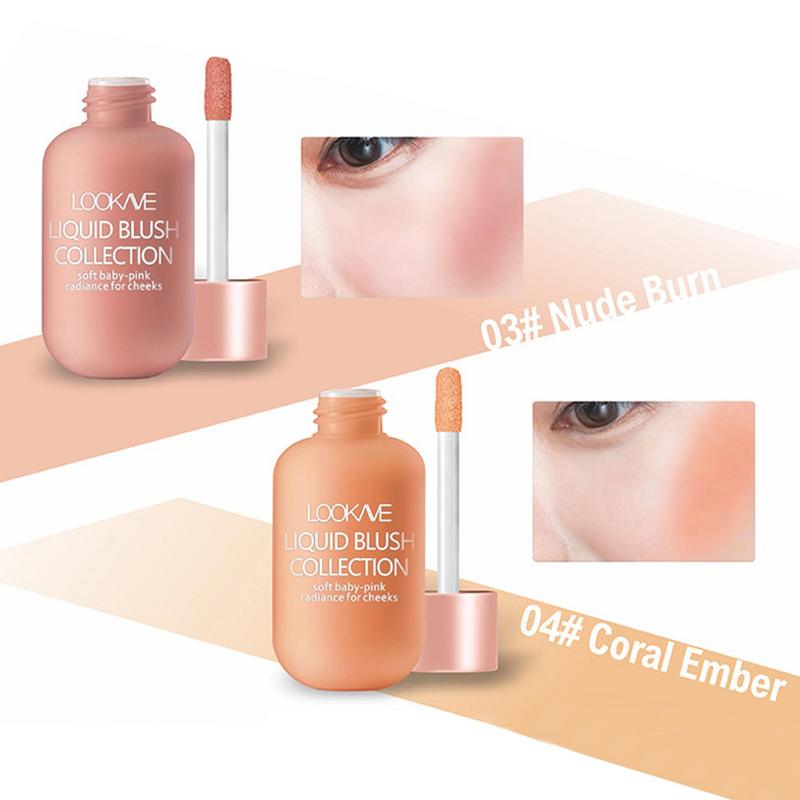 Liquid Blush Soft Cream Blush Makeup Milk Tea Micro-Shimmer Brightening Lasting Cream Blush Long Lasting Lightweight Natural