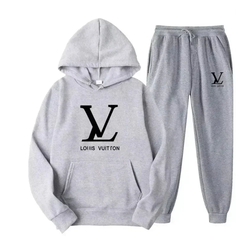 2025 Autumn/Winter new men sweatshirts and trousers, 2-piece set outdoor fashionable jogging suits.