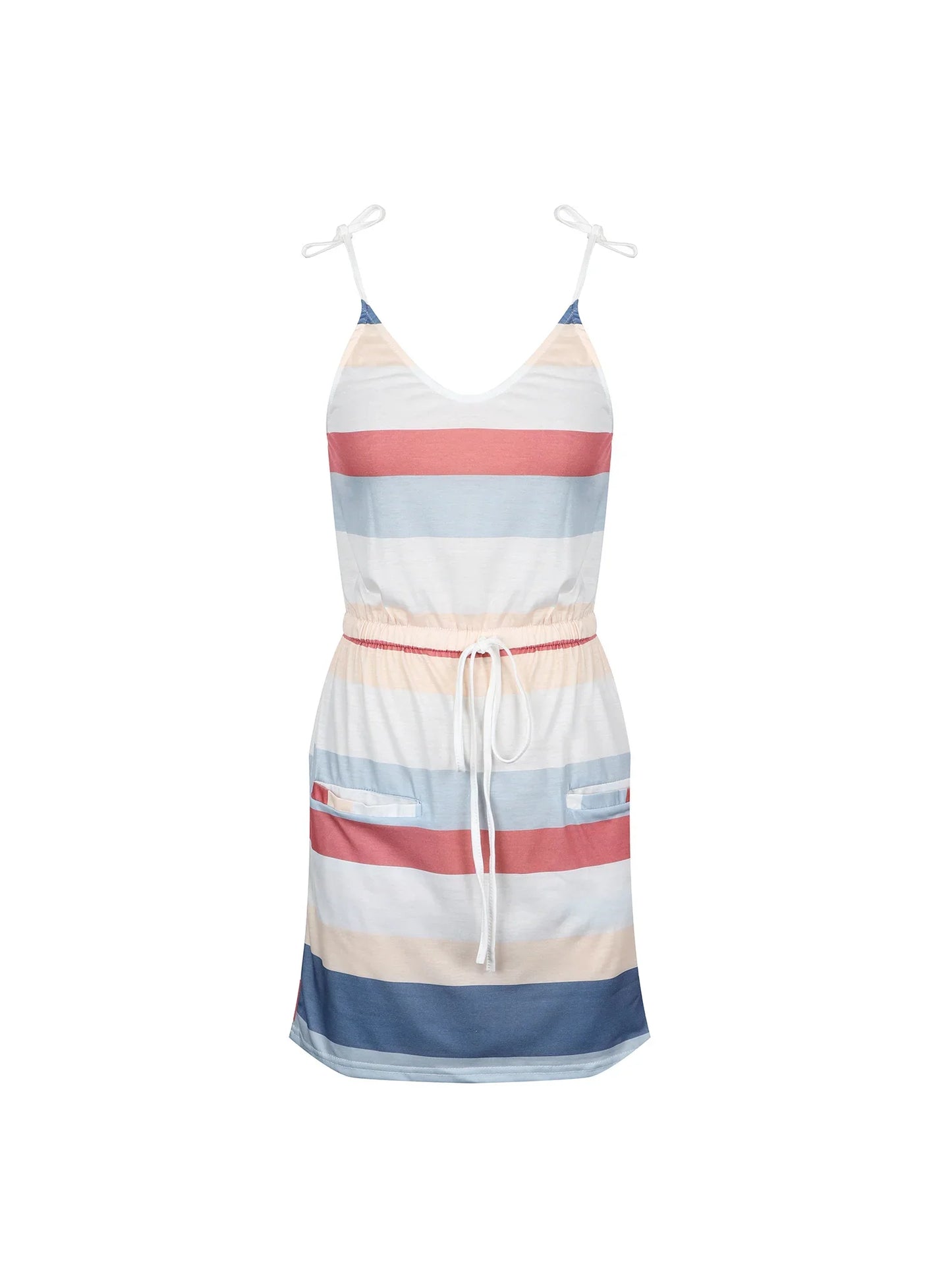 Sleeveless Dress for Women Clothing 2024 Summer Vacation Pullover Beach Sundress Female Korean Fashion Slim Sexy Short Dresse M