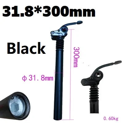 E-Bike Electric Folding Bike Shock Absorber Seat Post Alloy 25.4mm 27.2mm 28.6mm 31.8mm 33.9mm 34mm Folding Flipped Seat Post