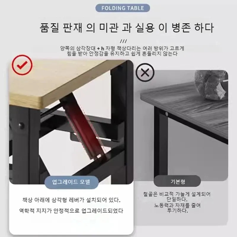 Simple Folding  Desk, Home Dining Table.