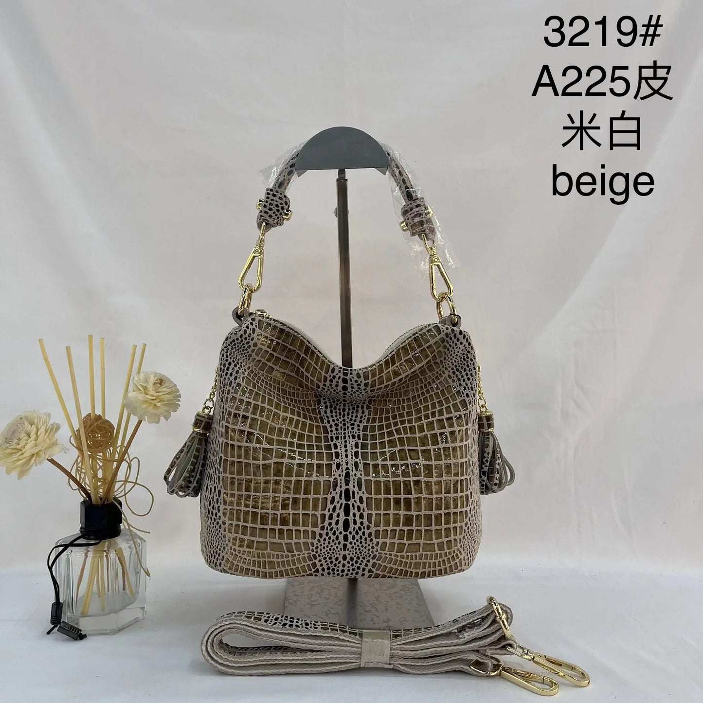 PROMOTION Designer Shiny Graceful Crocodile Grain Women's 100% Genuine Leather Embossed Cross Body Handbags*Free Shipping GY14