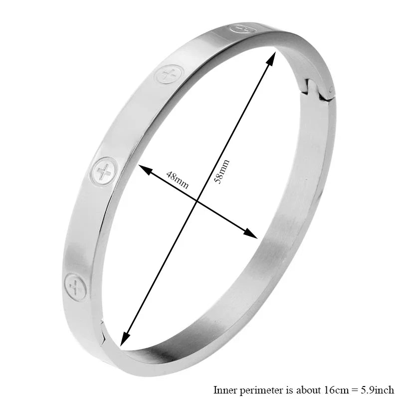 G&DAdvanced Inlai Crystal Stainless Steel Women's Bracelet/Ring Jewelry Golden Resistant To Corrosion set Gift Party Excluse