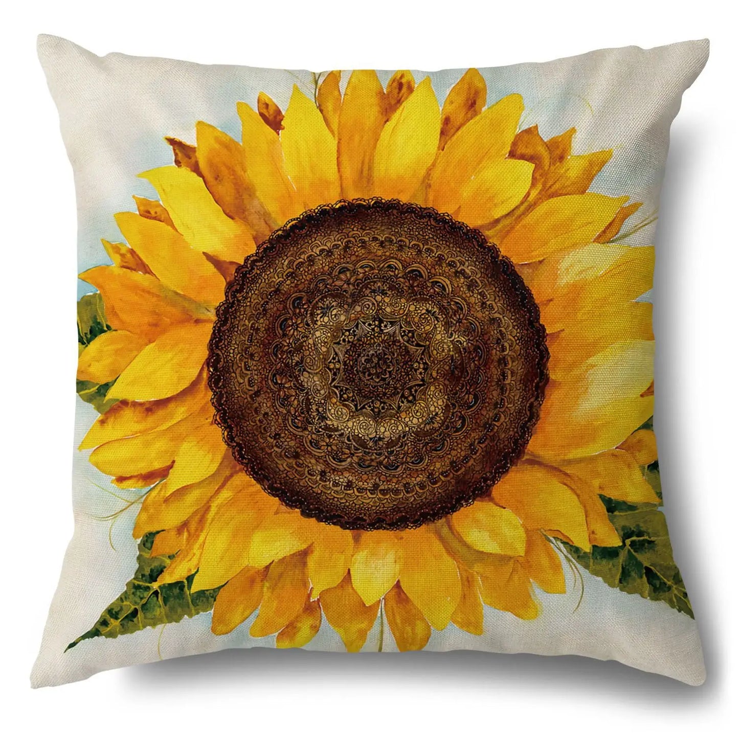 Sunflower Pillow Cover Fall Thanksgiving Decorative Cushion Cover Autumn Farmhouse Home Sofa Decor Pilow Case Flowers Pillowcase