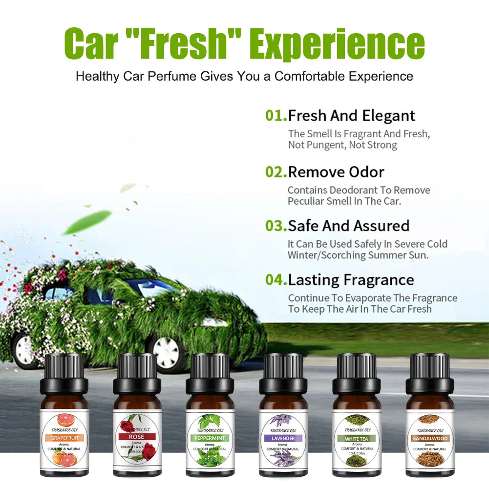 10ml Essential Oil Purifier Aroma Natural Plant Car Air Humidifier  Extraction Oil with Dropper for Diffuser for Home Appliance