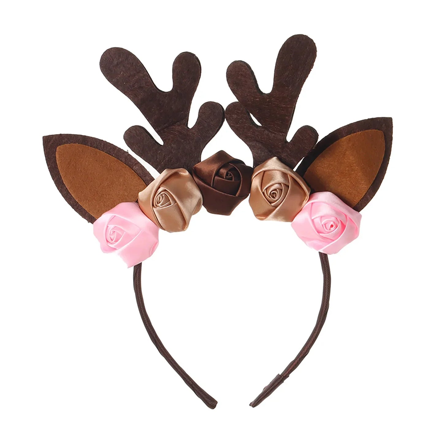 Brown Sequin Deer Costumes for Girls Christmas Princess Dresses Kids Reindeer Cosplay Outfit Children New Year Clothes Xmas Gift