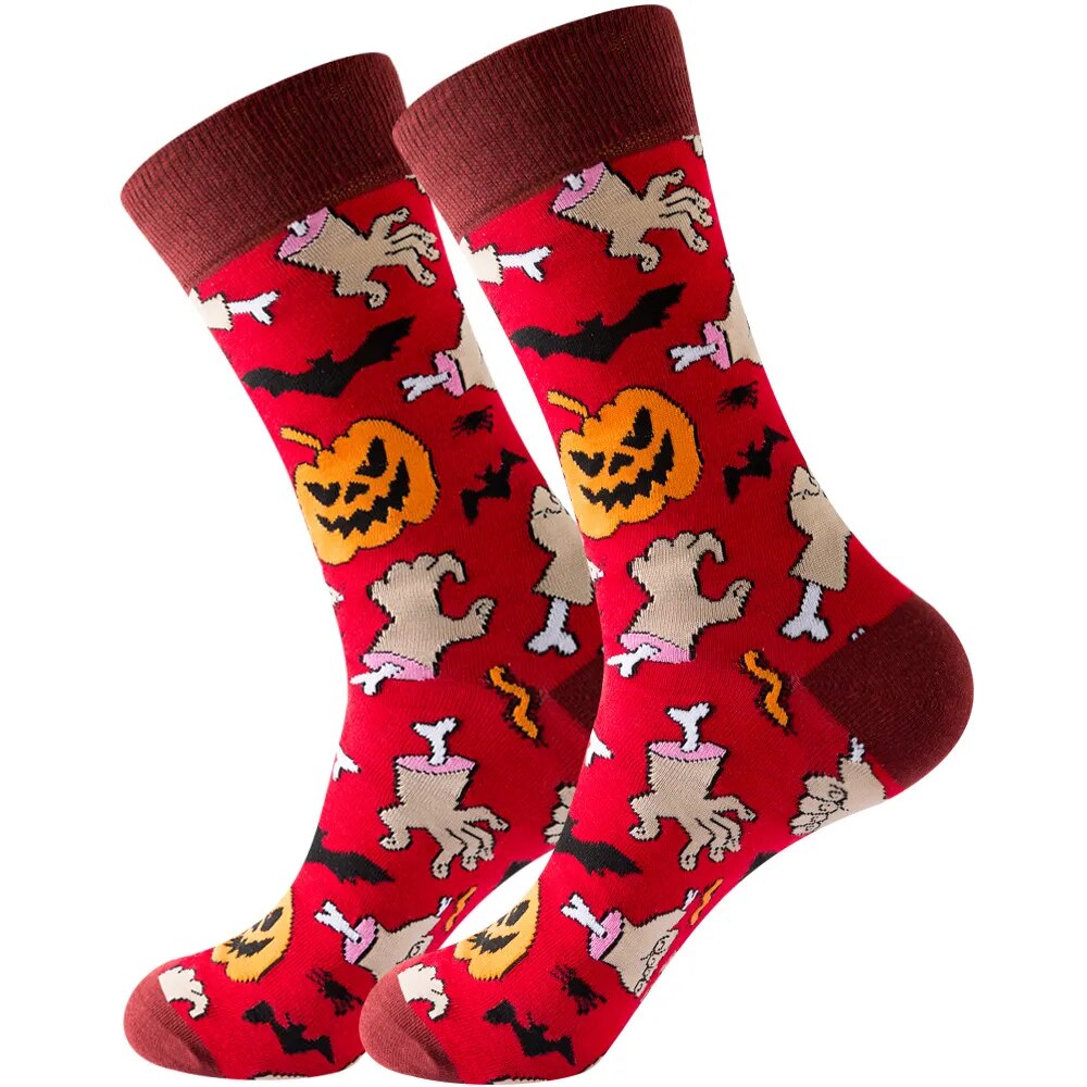 Halloween Fun Print Cartoon Socks
