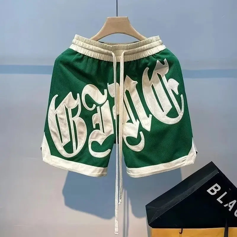Summer Basketball Shorts American Street Sports Pants Casual Men's Clothing High Quality Embroidered Shorts Outdoor Fashion 2024