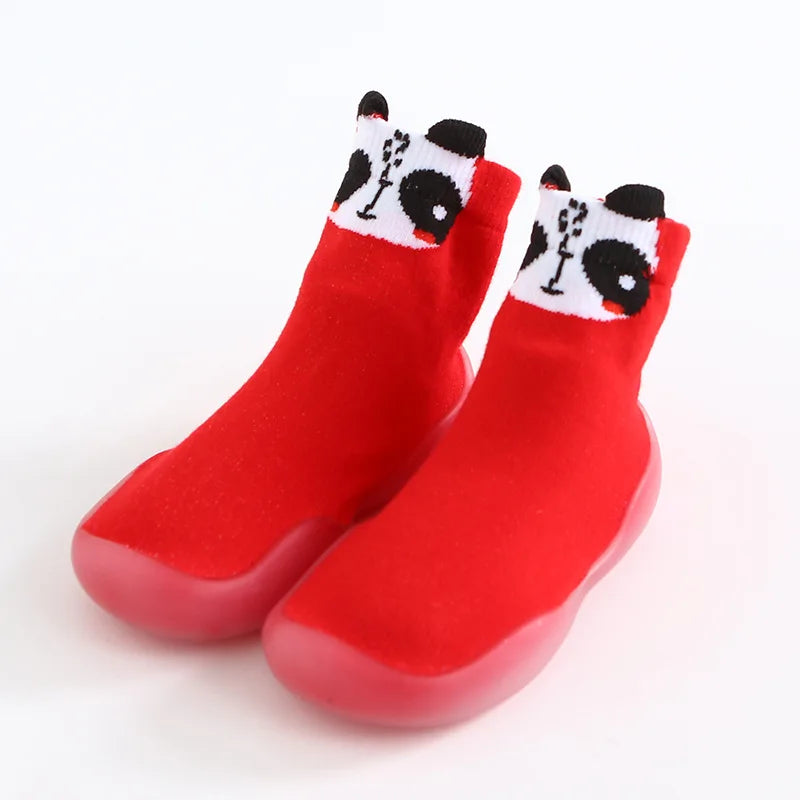 Newborn Baby Shoes Infant Cute Cartoon Kids Boy Shoes Soft Rubber Sole Child Floor Sneaker Booties Toddler Girls First Walker