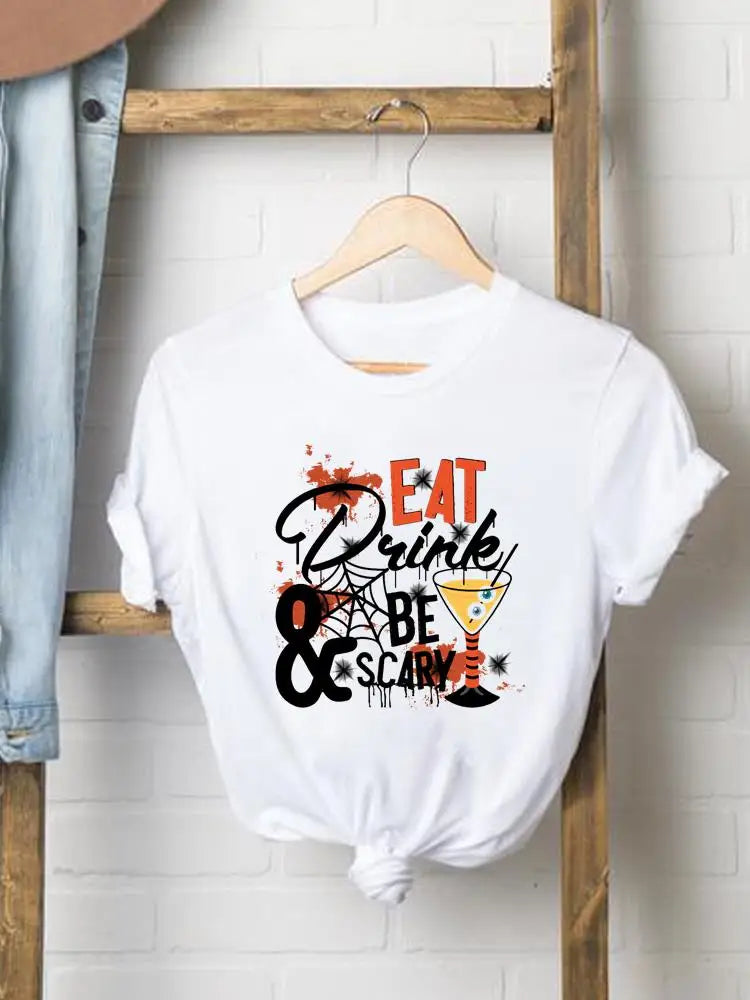 Bee Trend Style Cute Tees Clothes Halloween Thanksgiving Fall Autumn Style T Ladies Clothing Women Graphic Print T-shirts