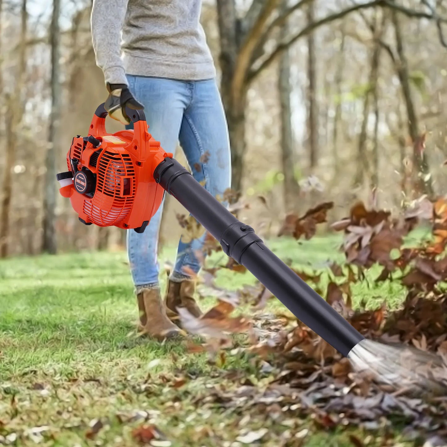 Gas Leaf Blower 25.4CC 2-Stroke  Commercial Handheld Tool