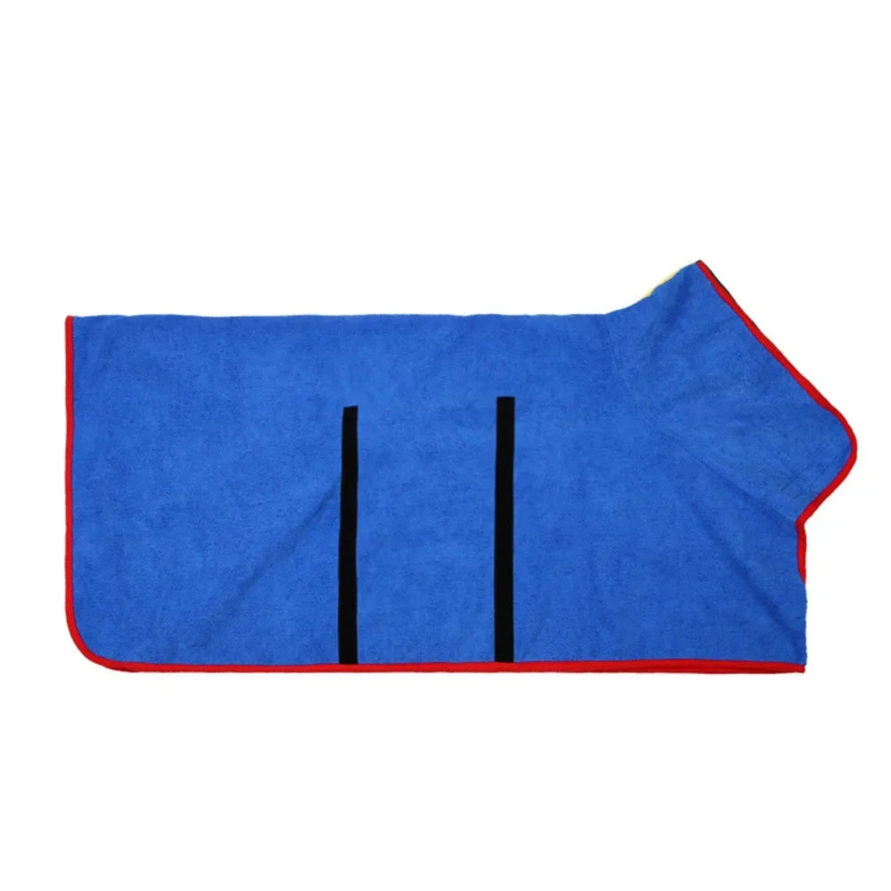 Dog Bathrobe Bath Towel Robe Absorbent Soft Towel for Large Medium Small Dog Quick Dry Adjustable Drying Coat Pet Accessories