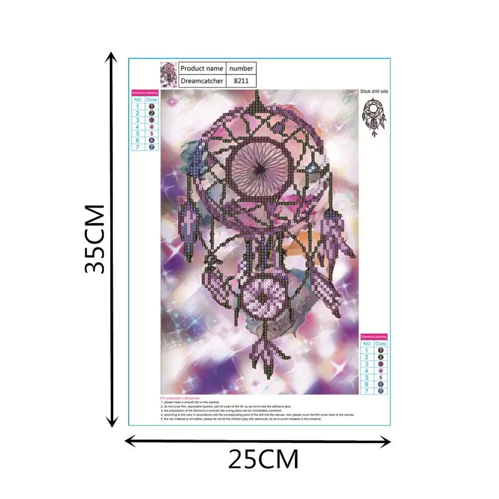 Feather Crafts Dream Catcher Brown Wind Chimes Handmade Dreamcatcher Net for Wall Hanging Car Home Decoration