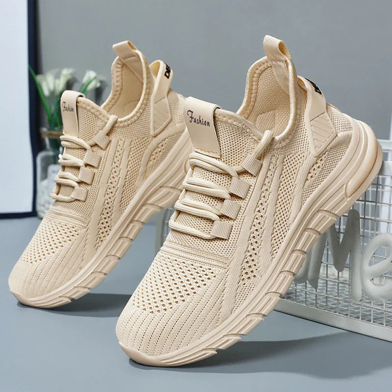 Breathable Running Shoes for Women, 2025 Spring Fashion Casual Sneakers, Lightweight Anti Slip Sports Shoes.