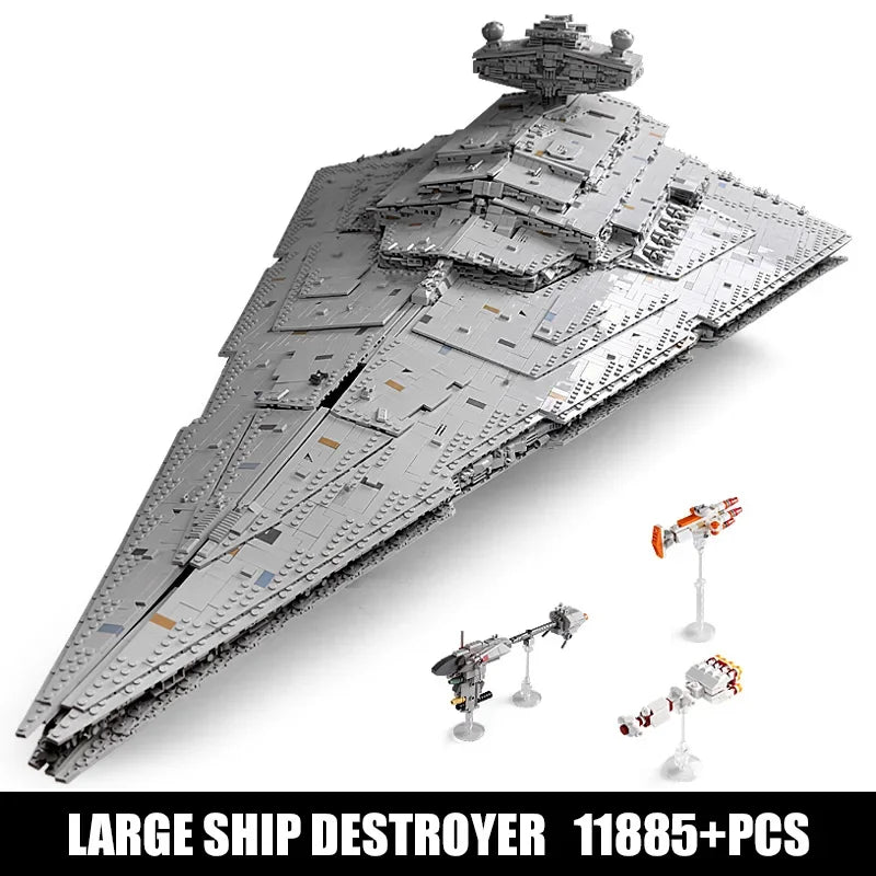MOULD KING Ideal SPACE WARS Plan Series Star Destroyer Starship UCS Building Blocks Compatible Bricks Model Toys for Boys Adult