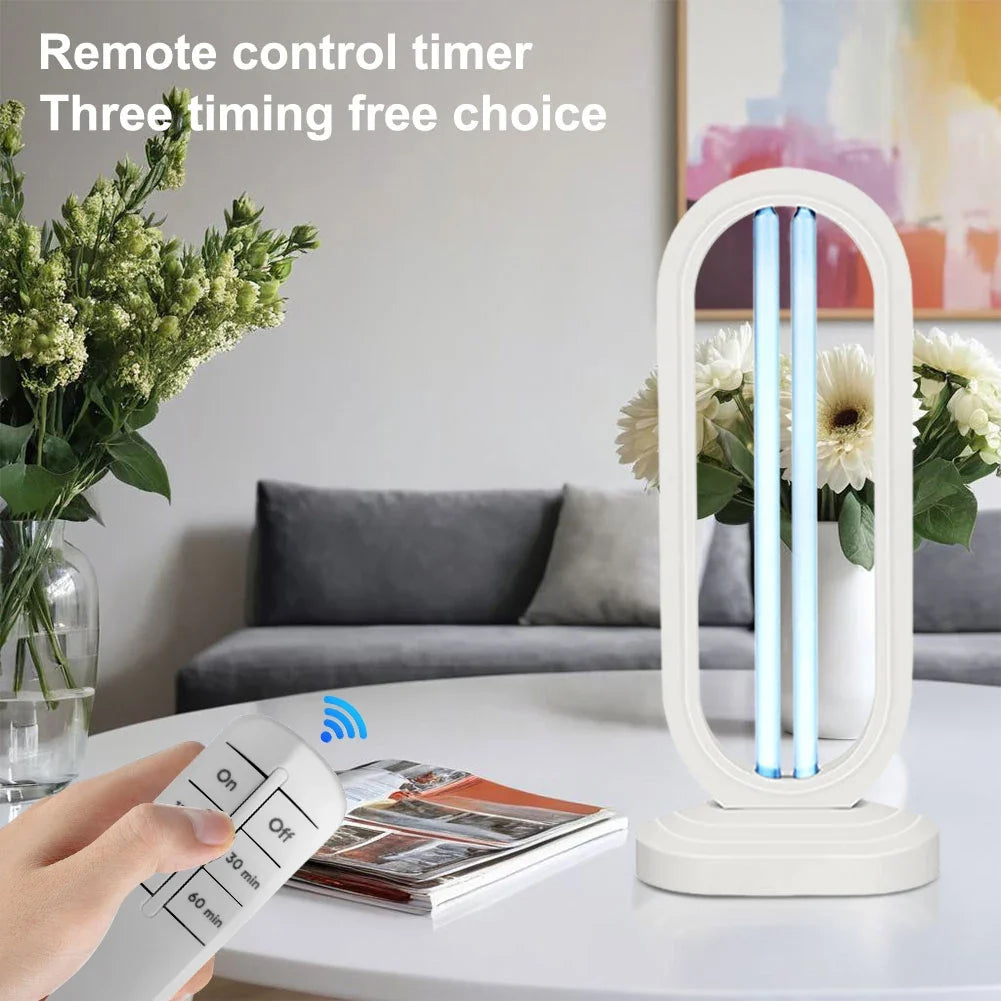 UVC Light Sanitizer with Remote Control 3-Speed Timing Ultraviolet 110V/220V UV Light Sanitizer Home Room Disinfection Device