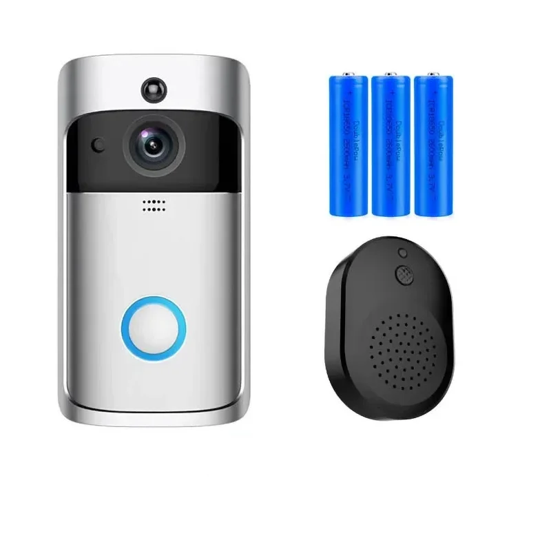 Video Doorbell Camera HD IR Alarm WiFi Doorbell Wireless Operated Motion Detector Audio & Speaker Night Vision for iOS & Android