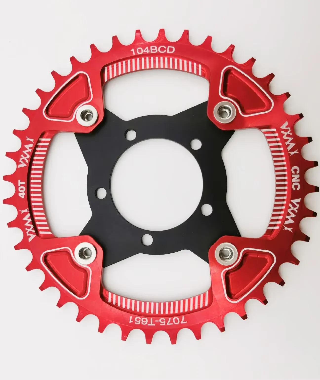 ALLTOO Bike Part Bicycle Crankset Bafang 104BCD Motor Aluminum Alloy Chainring Mid Drive Adapter For Electric E-bike 32T-52T