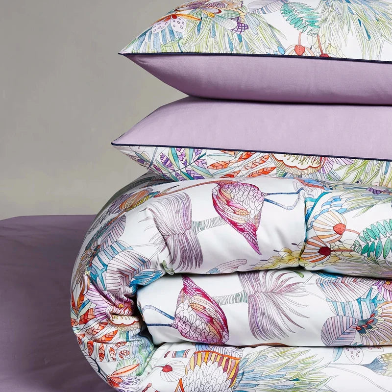 Egyptian cotton bed linen sheets, bedding sets, duvet cover.  pastoral Princess bedspreads.