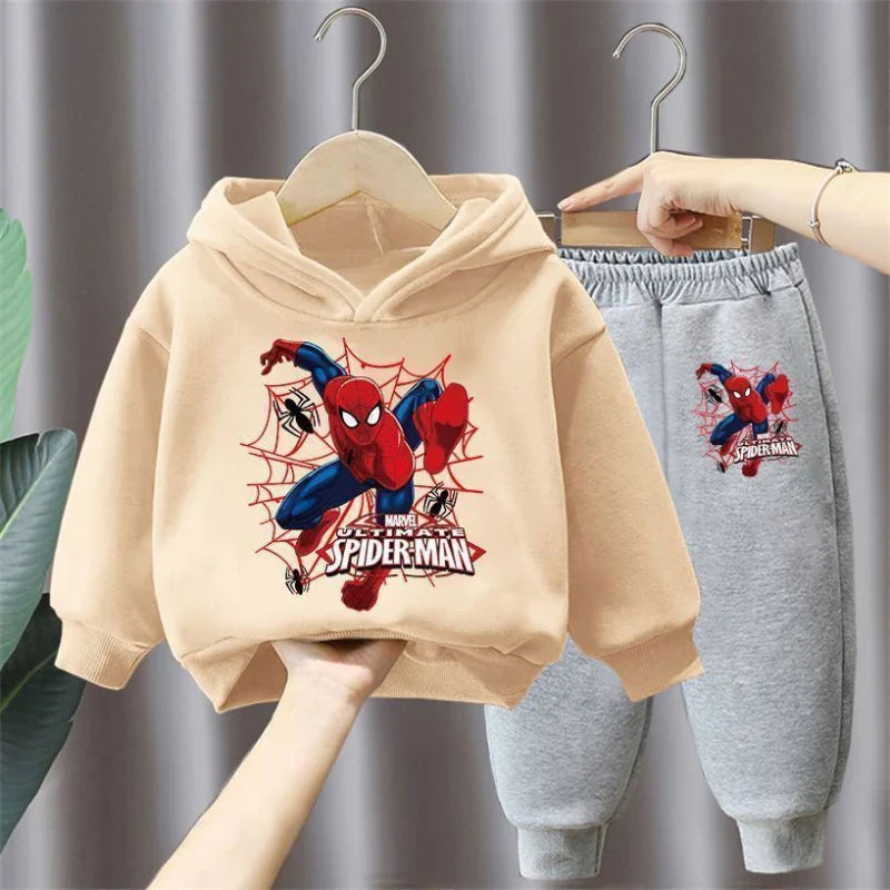 Spring Autumn New Children's Clothing Sets Disney Boys 2pcs Spiderman Kids Tracksuit