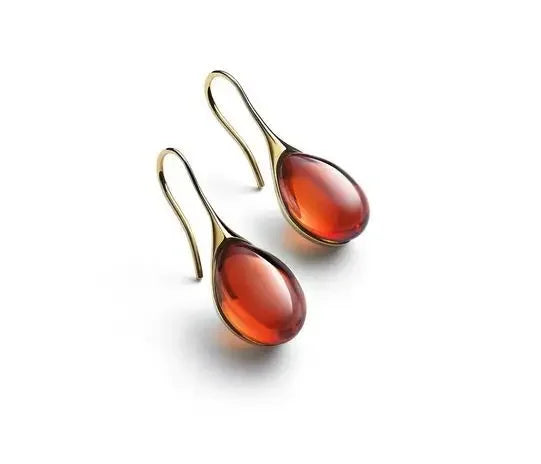 New color inlaid water drop glass stone earrings with exaggerated personality for women's jewelry