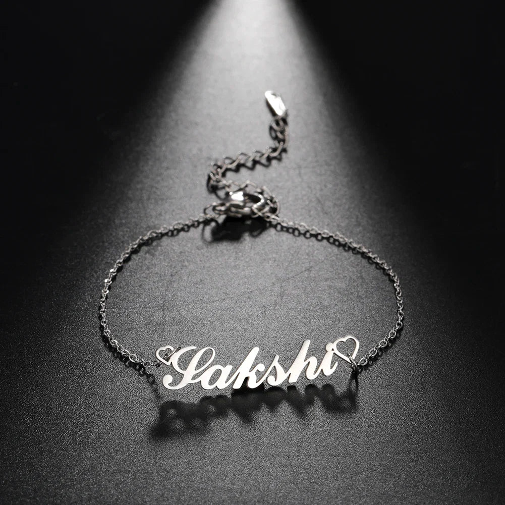 Lemegeton Customized Name Anklets for Women Men Personalized Foot Anklet Stainless Steel Chain Anklet Beach Summer Jewelry Gifts