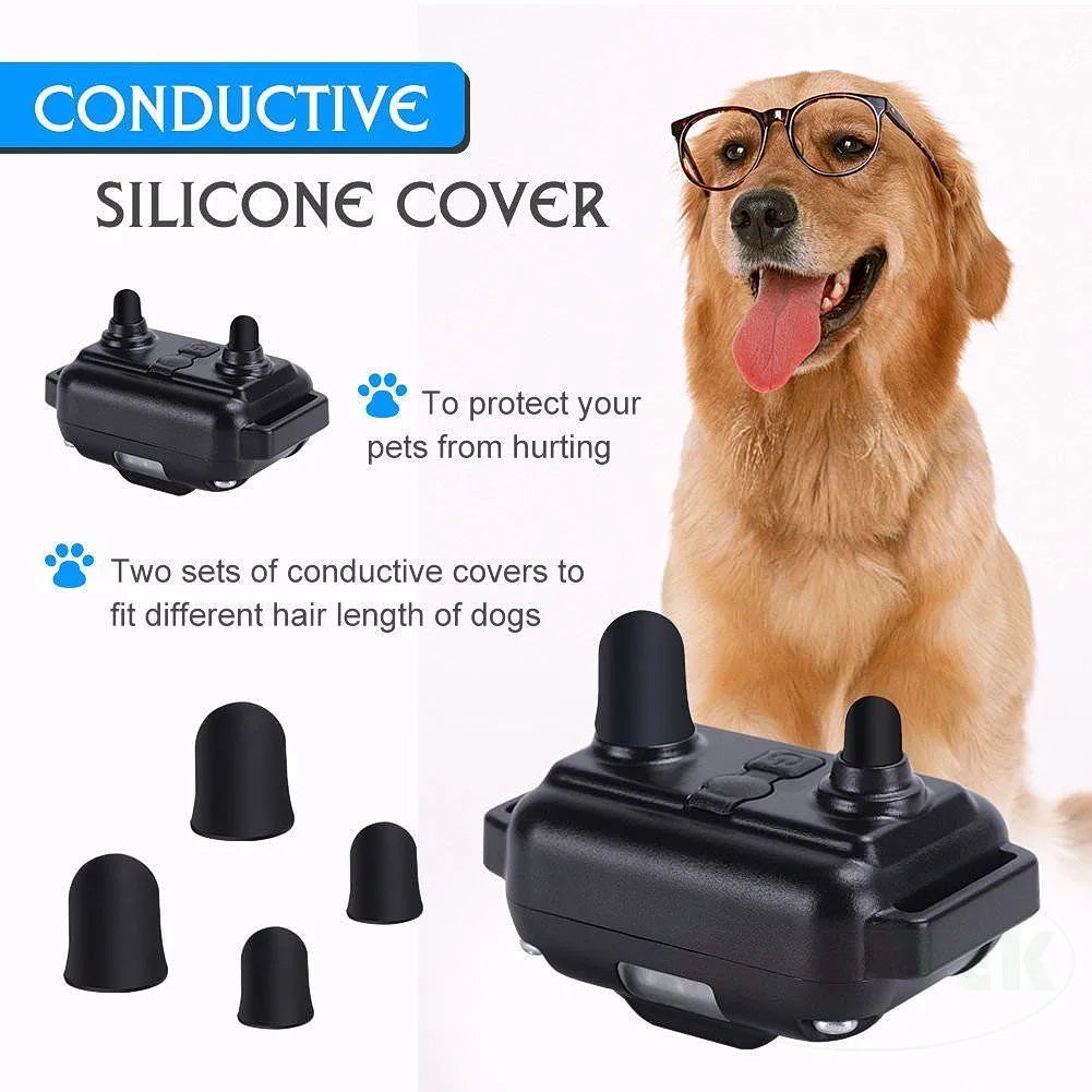 H880 Black Remote Dog Training Collar, For 1/2/3 Dogs, Shock, vibration and beep Function, Rechargeable and Waterproof