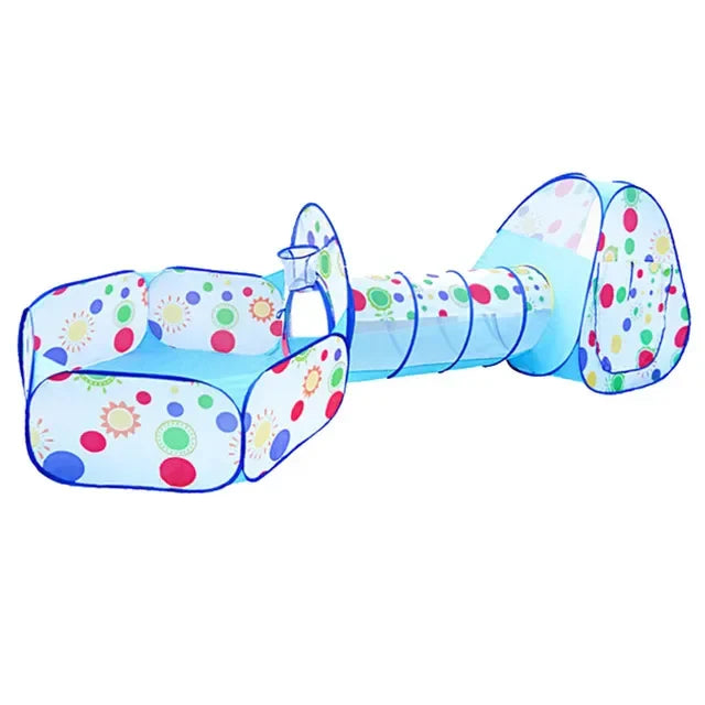 3 In 1 Children Ball Pool Baby Ballon Playpen Portable Kids Tent Ball Pit Crawling Tunnel Kid Playground Yard Rooom Pool Gift