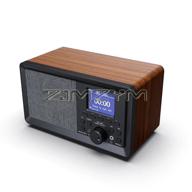 Retro Bluetooth Speaker Stereo FM Radio Alarm Clock Multi-function Bluetooth Speaker Wireless Sound Box