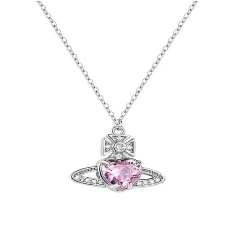 Women's Necklace High Sense Saturn Necklace Light Luxury Temperament Collar Chain Fashion Chain Jewelry for Women