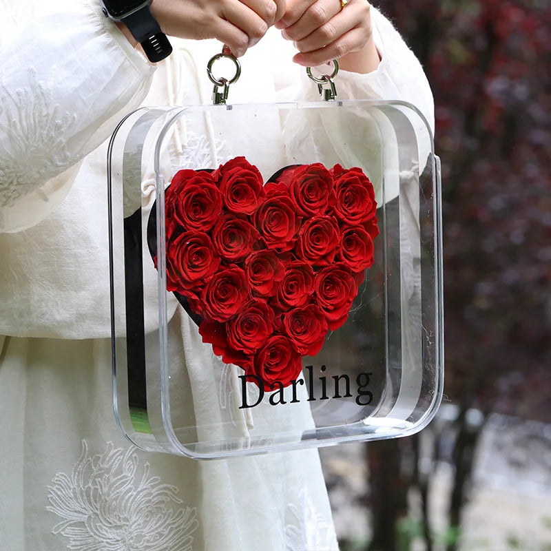 Preserved Flowers Rose Gift Box Mother's Day Graduation Season Gives Girlfriend Gives Teacher Wedding Gift Eternal Rose Flowers