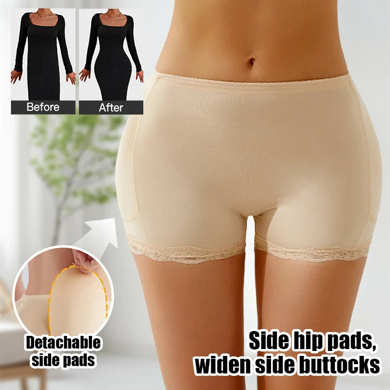 Body Shaper Women Shapewear Fake Butt Panties, Hourglass Control Padded Booty Enhancer.