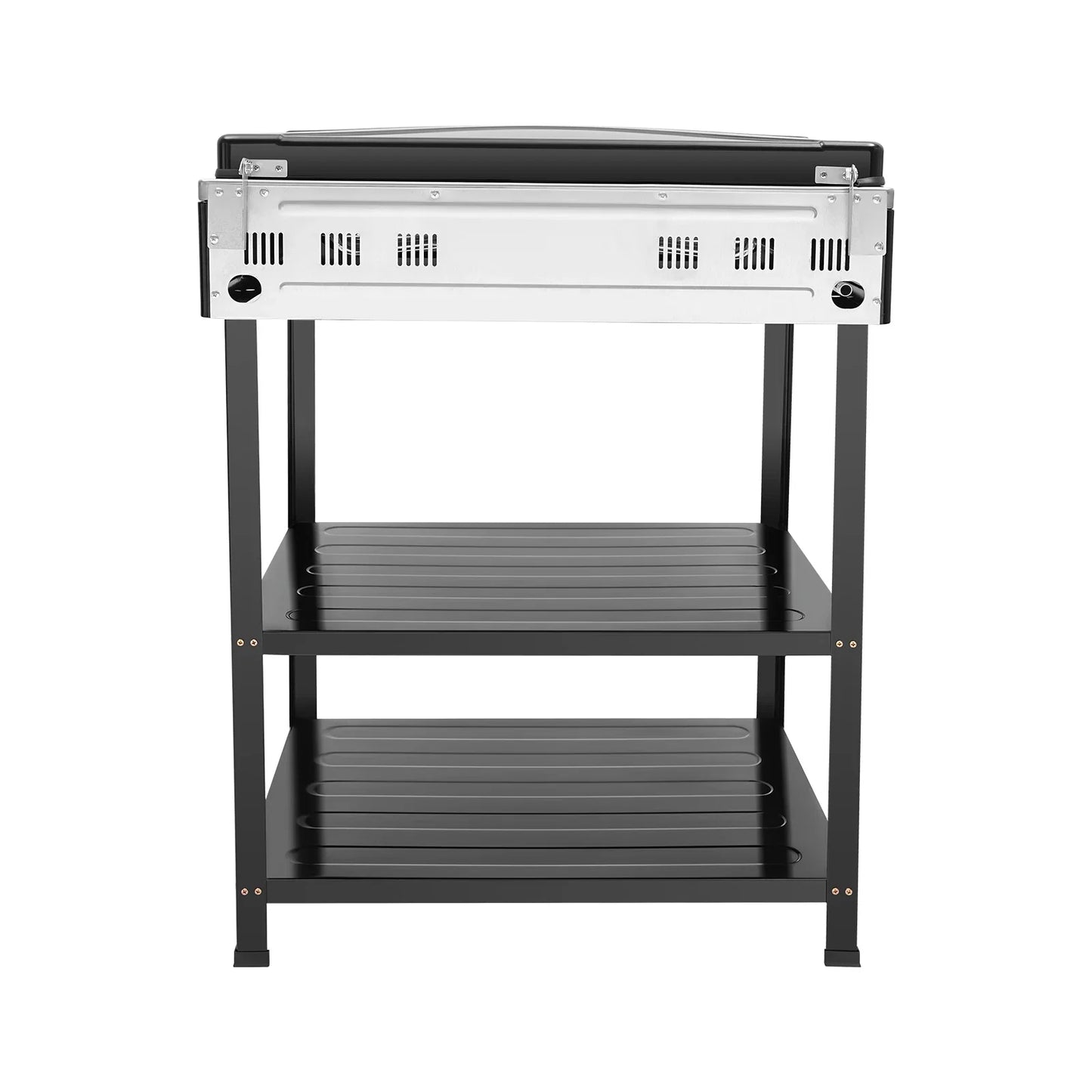Rectangular Natural Gas Stove, 82cm/32.28in Portable Natural Gas Stove W|5 Burners for Outdoor Camping, Fishing,RV Travel(Black)