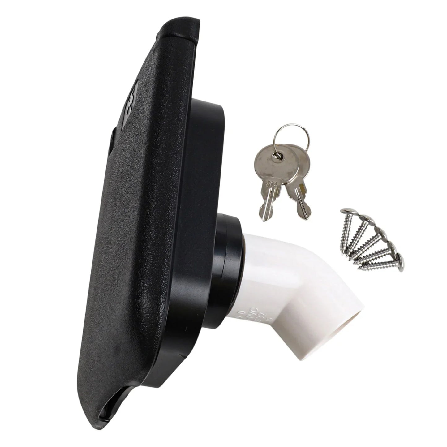 Camping Water Supply White RV Water Fill Outdoor Construction Outdoor Use Robust Material Construction Secure Access Mechanism