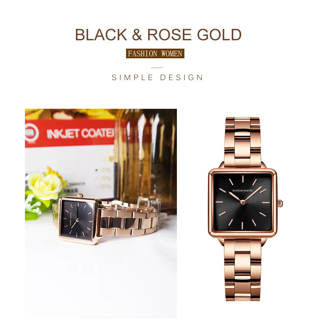 Simple Design Stainless Steel Strap Quartz Machine Core 3ATM Waterproof Wrist Watch Multifunctional Dropshipping Women's Watches