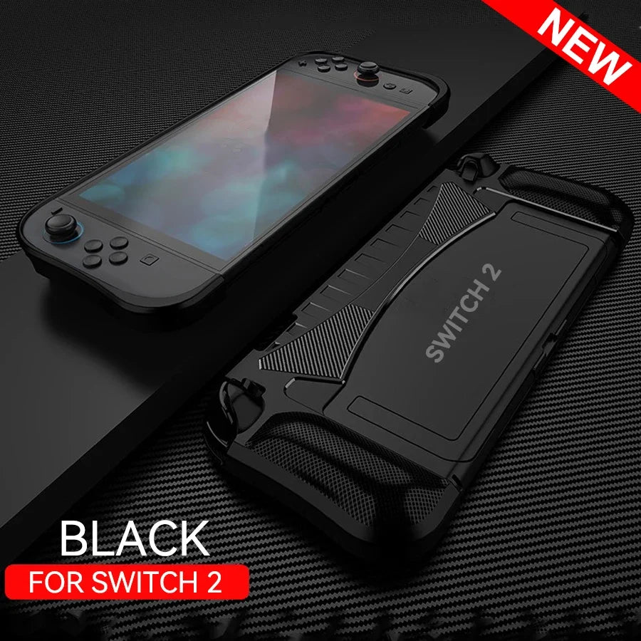 Upgraded protective case for 2025 Switch 2 ergonomic and comfortable TPU grip shell for NS Switch 2 protective case accessories