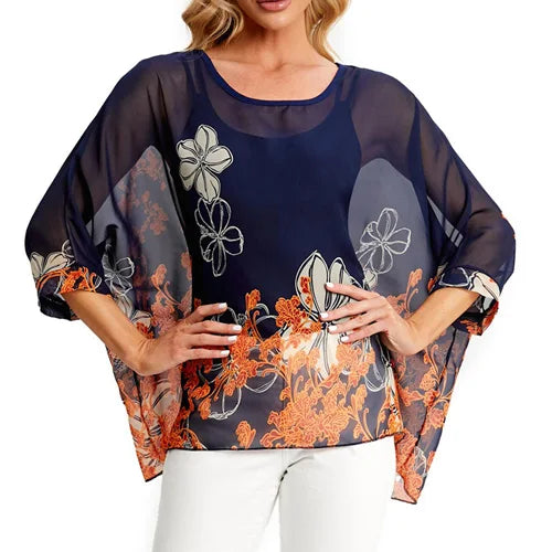 BHflutter 4XL 5XL 6XL Plus Size Women Blouse 2022 Sexy Off Shoulder Leopard Print Summer Tops Tees Casual Chiffon Blouses Shirts
