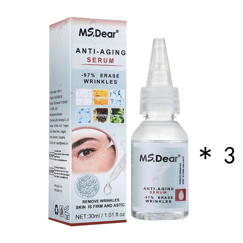 Deep Cleansing Anti-Wrinkle Serum 30ML Vitamin C Anti-aging Firming Skin Fade Fine Lines Easily Absorbed hydrated Tightened