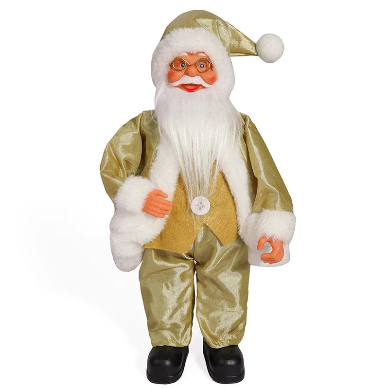 12-inch Christmas Santa Figure Standing Santa Doll Window Decorations Christmas Decorations Christmas Gifts Birthday Gifts