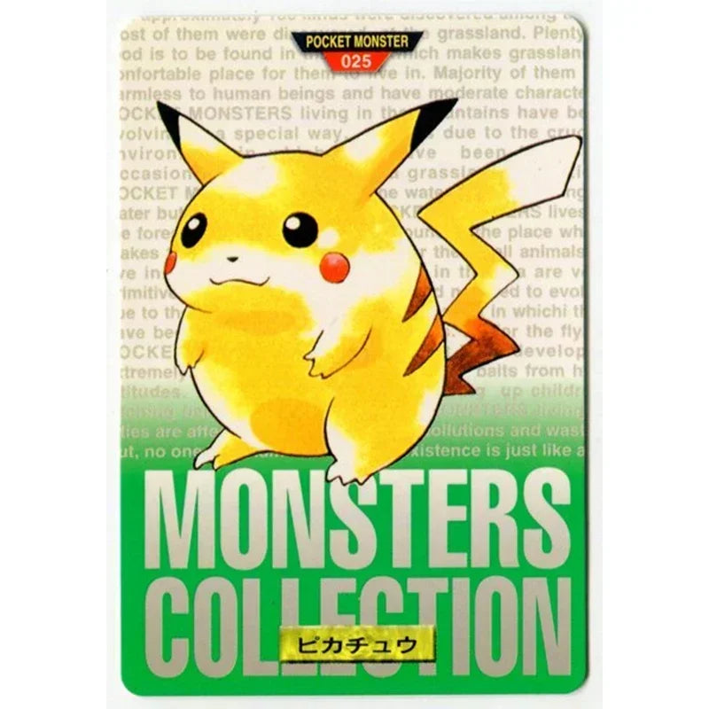 DIY Pokemon Collection Cards Pikachu Charizard Gengar Green Version1 1996 Charizard Card Game Anime Self Made Cards Gift Toys
