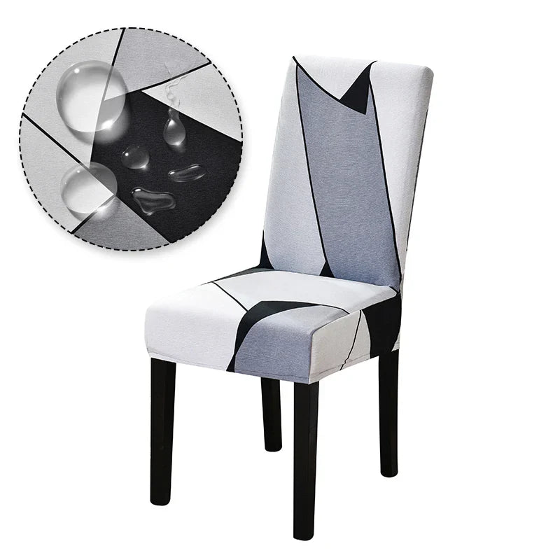 Chair Cover Printed Stretch Anti-dirty Elastic Seat Cover used For Wedding Party Home Kitchen Dining Room office living room
