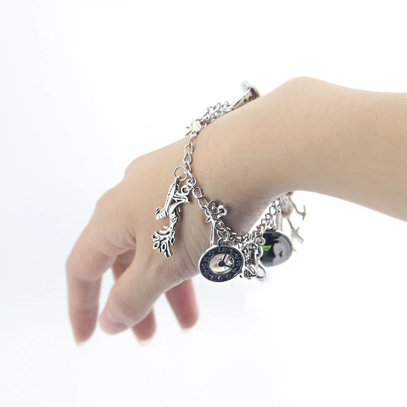 Fashion Wicked Charm Bracelet Wicked the Musical Bangle Jewelry Defy Gravity Elphaba Glinda Crystal Beads Bracelets ﻿