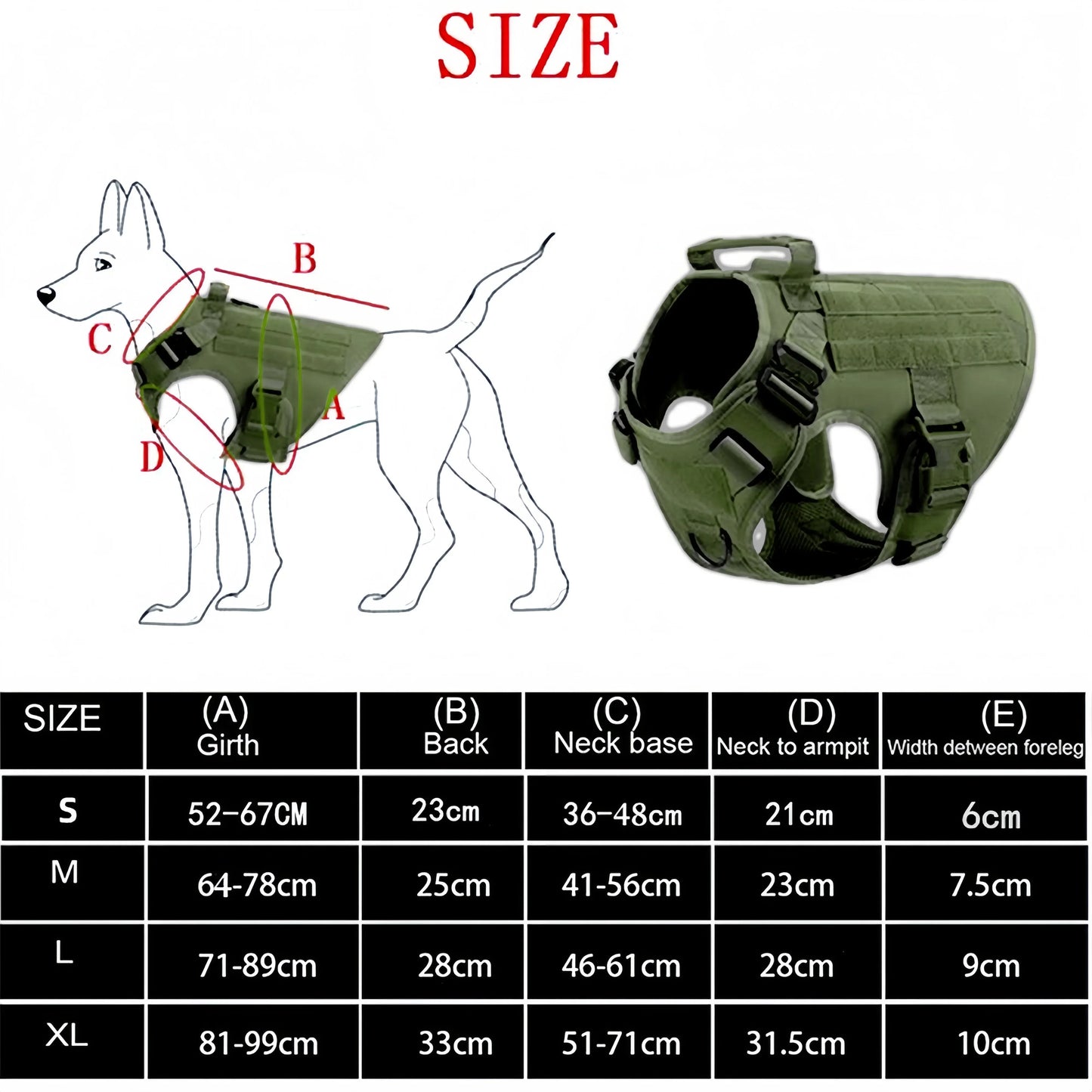 Tactical Military Vest Pet German Shepherd Golden Retriever Tactical Training Dog Harness and Leash Set For All Breeds Dogs
