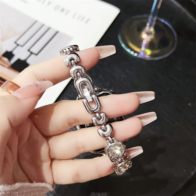 Jewelry strap For Apple Watch band ultra 2 49mm 45mm 41mm 40mm/44mm 38/42 Women Diamond Bracelet iWatch Series 9 8 7 6 5 4 3 SE