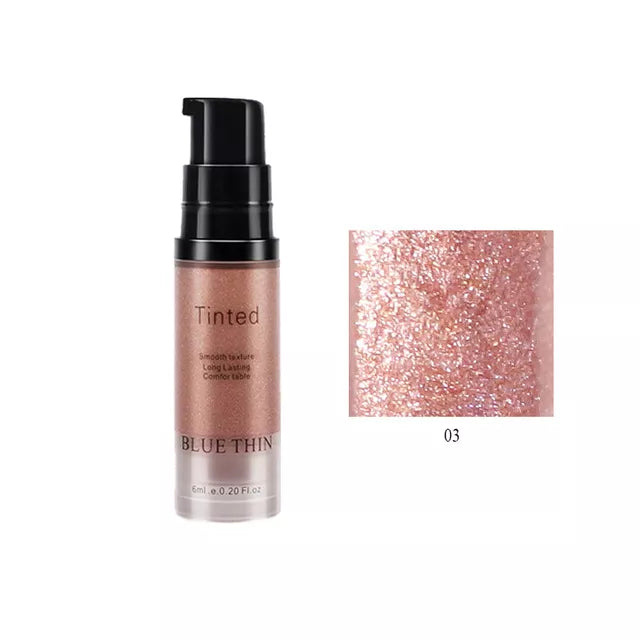 NEW Face Body Luminizer Shimmer Face Liquid Foundation Makeup Lip Brighten Eye Contour Liquid Shine Cosmetic TSLM1