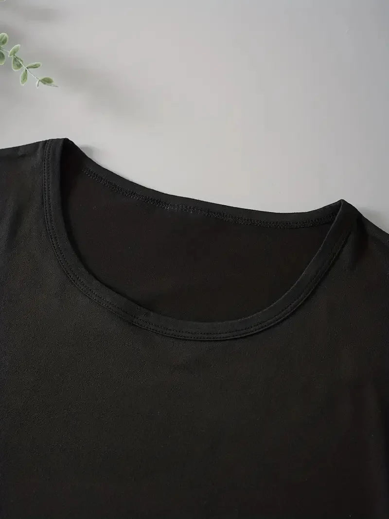 Women's Heart Print Crew Neck Loose Short Sleeve Sports Casual Top For Summer