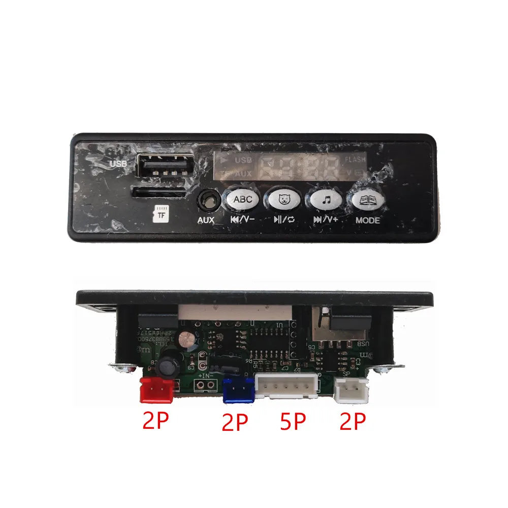 Children's electric car Bluetooth music player with USB interface MP3 music version chip, 12V music player speaker accessories