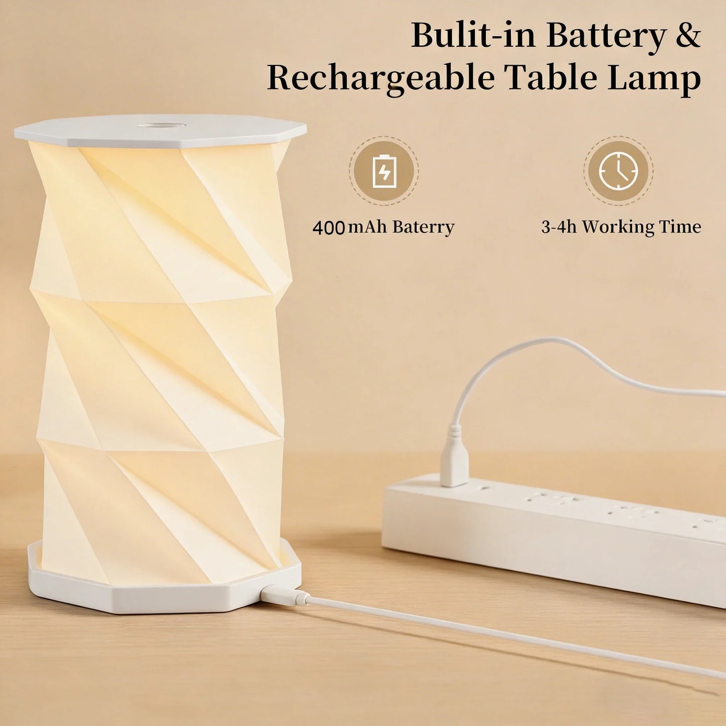 Creative Mini Rotating Light LED Touch Night Light Portable Folding Cultural And Creative Atmosphere Light Holiday Small Gift
