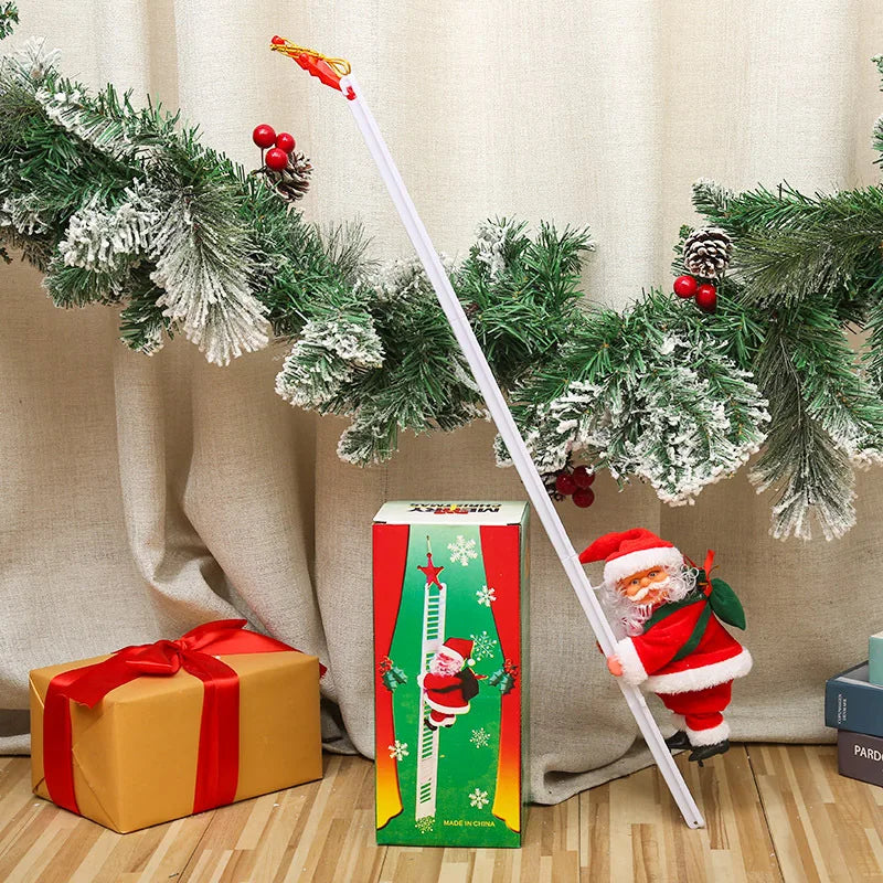 Musical Climbing Santa Claus Christmas Electric Santa Claus Climbing Rope Electric Climbing Ladder Music Santa Claus