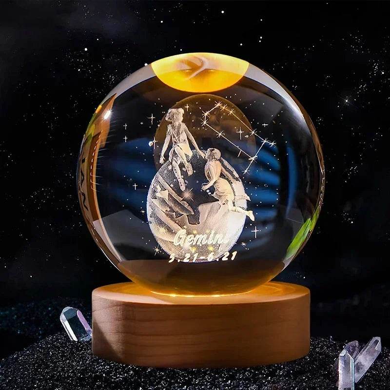 3D Crystal Ball Glass Decoration